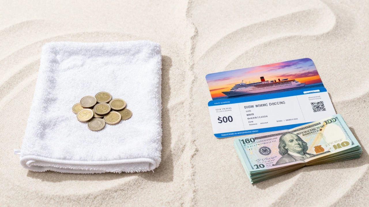 Comparison of minimal vs luxury travel spending items